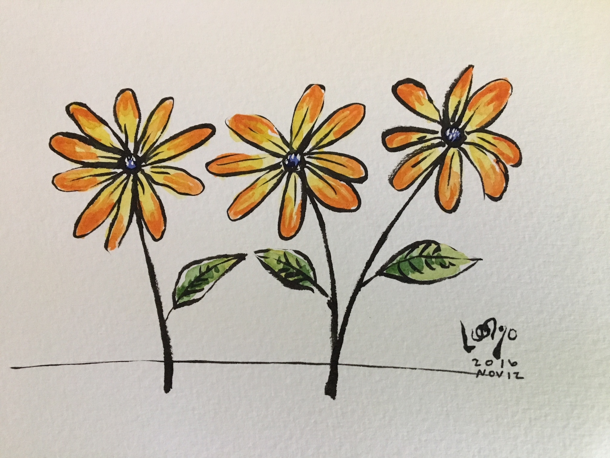4"x6" original artwork by Tony Luongo of LuongoArt.