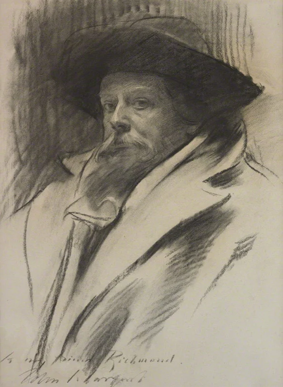 John Singer Sargent charcoal portrait drawing Image via National Portrait Gallery