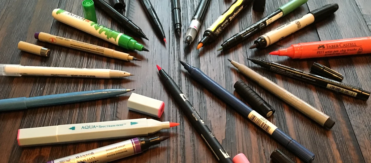pen brush art