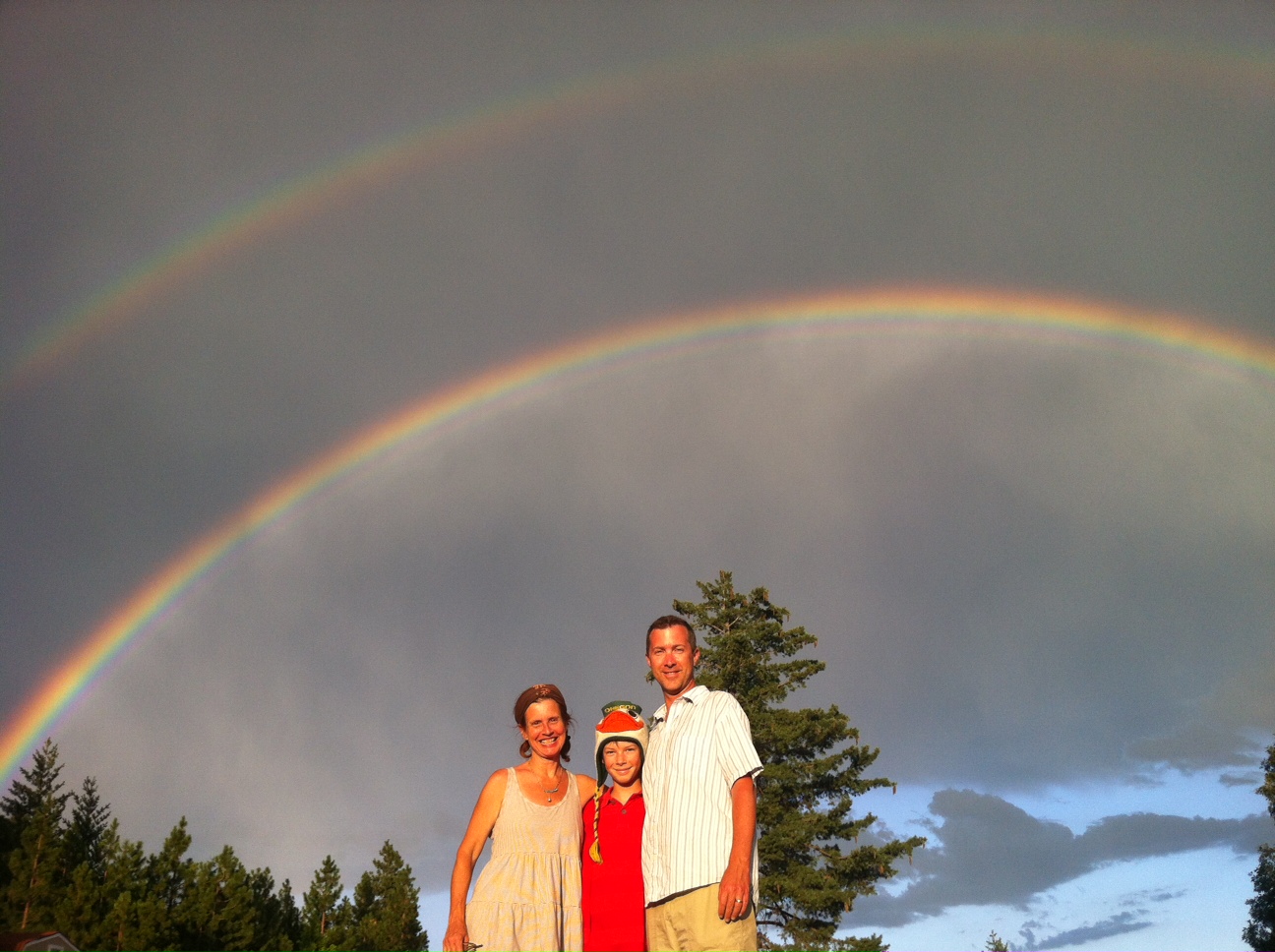Double Rainbow, Mt. Shasta 2013