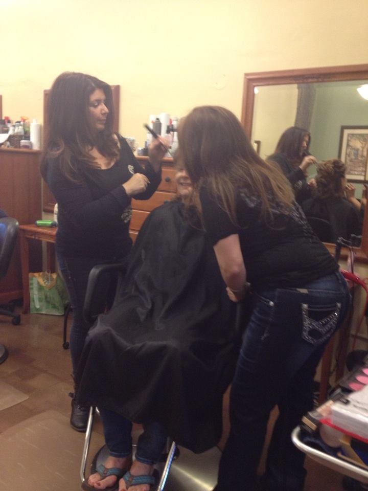 Chrissy & Bea working their magic!