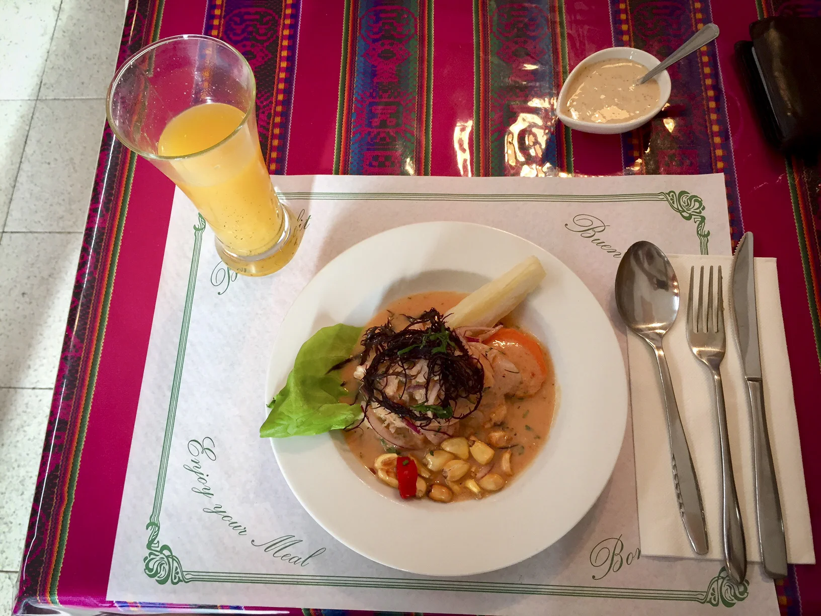 Course 1: Fish Ceviche