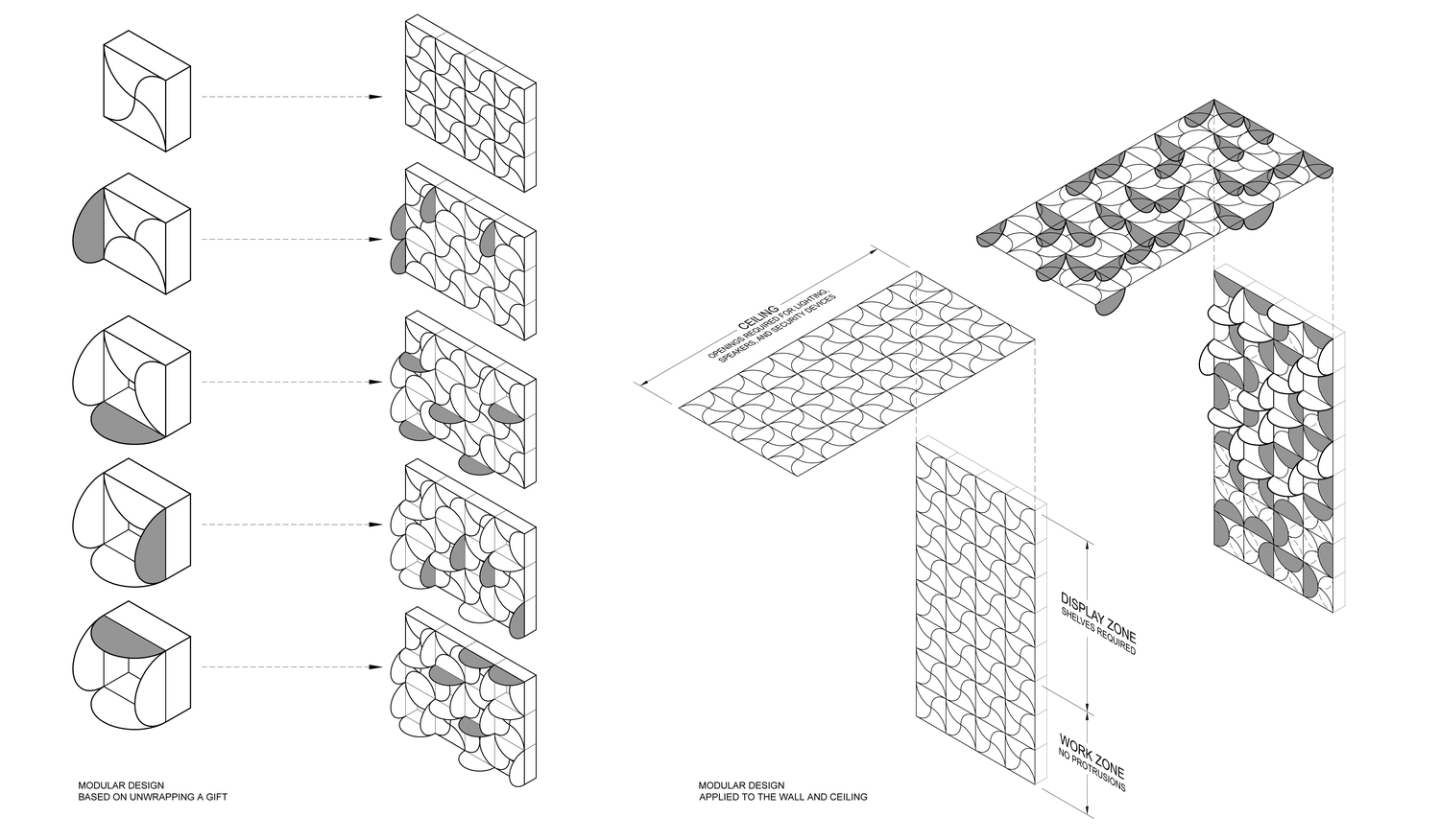 Feature wall and ceiling design
