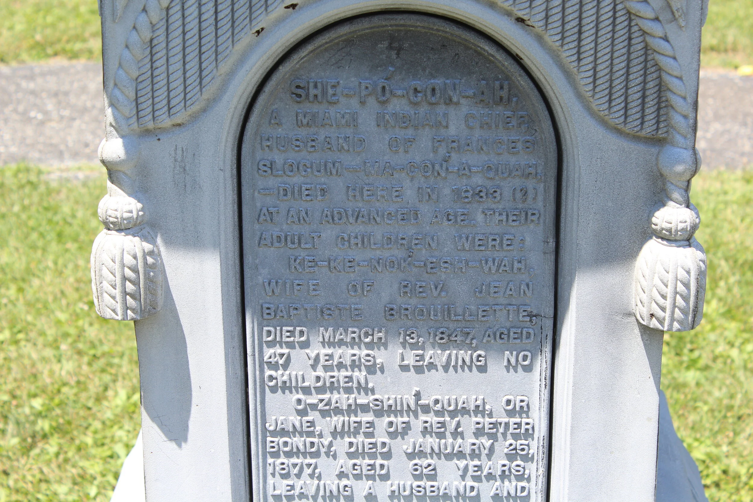 The Francis Slocum Cemetery — Miami Nation of Indians of the State of