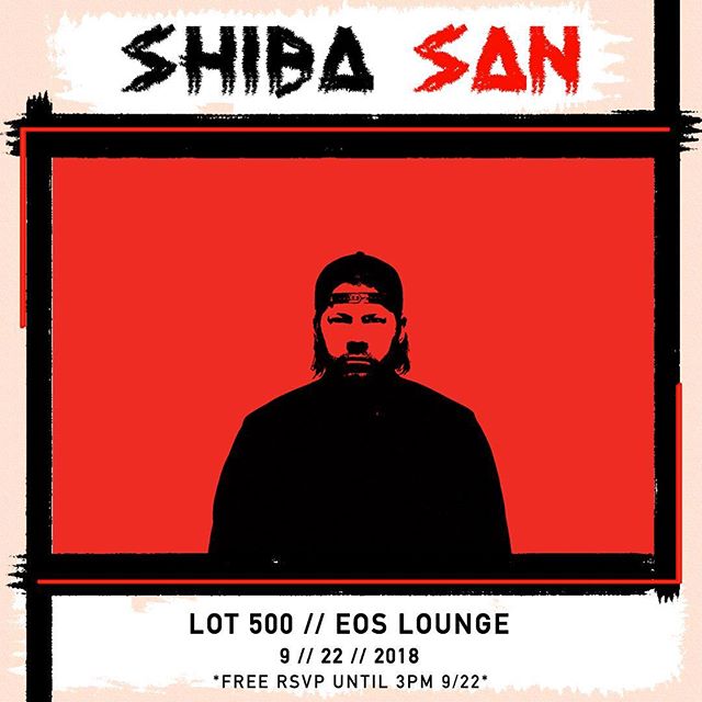 🌀NEW SHOW ANNOUNCEMENT🌀He's back!!! @shibasanmusic is taking over the BACK TO SCHOOL BLOCK PARTY September 22nd!! FREE RSVP until 3:00pm 9/22!! Link in bio📍 
@insomniacclubs @insomniacevents @klctn 
#shibasan #eoslounge