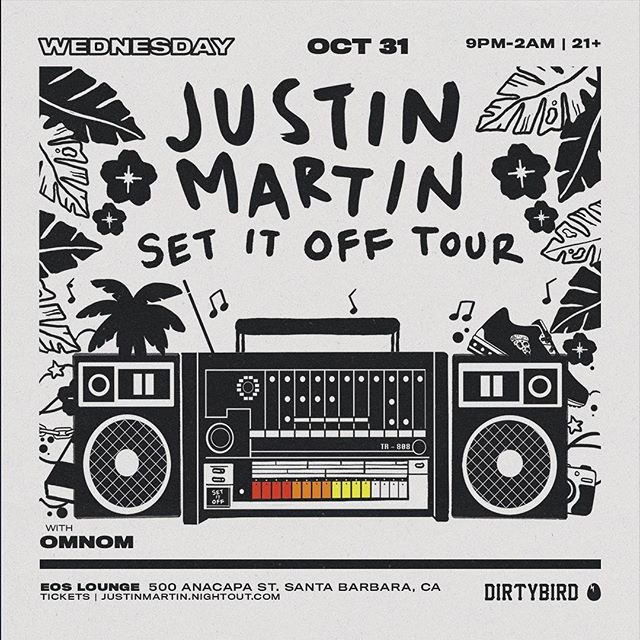 🌀SHOW ANNOUNCEMENT🌀 We&rsquo;ve been patiently waiting for this one!! @justinmartin is getting spooky with us on Halloween!! Joined by fellow @dirtybirdrecords heavy hitter, @imomnom we&rsquo;re sure to be in for a treat...or trick👻 Tickets are on