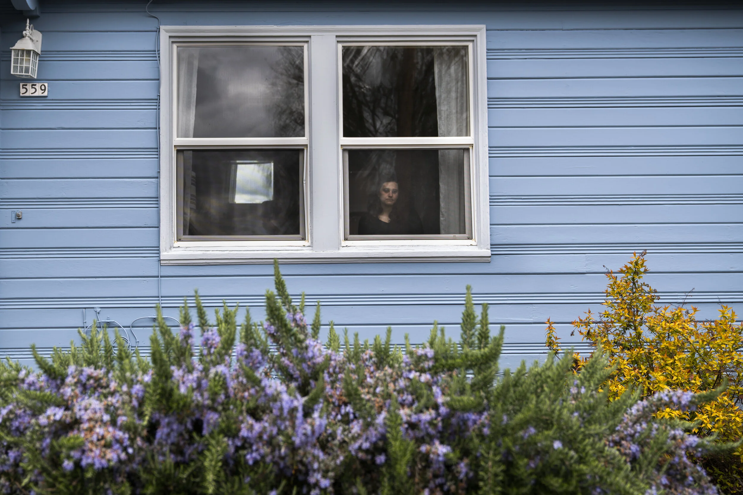  Marlee Gross sits for a portrait in her home during OregonÕs stay home, stay safe order on April 3, 2020 in Portland, Oregon. 
