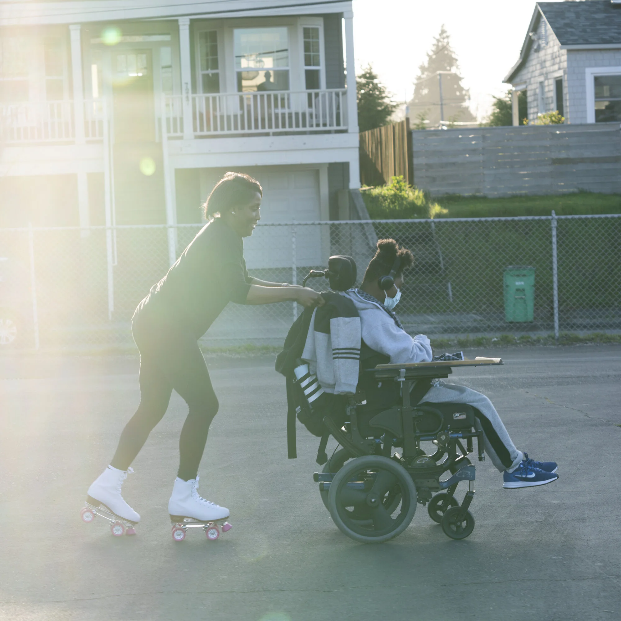  Serenity and Pooh roller skate on the 16th anniversary of the shooting that almost killed them both. 