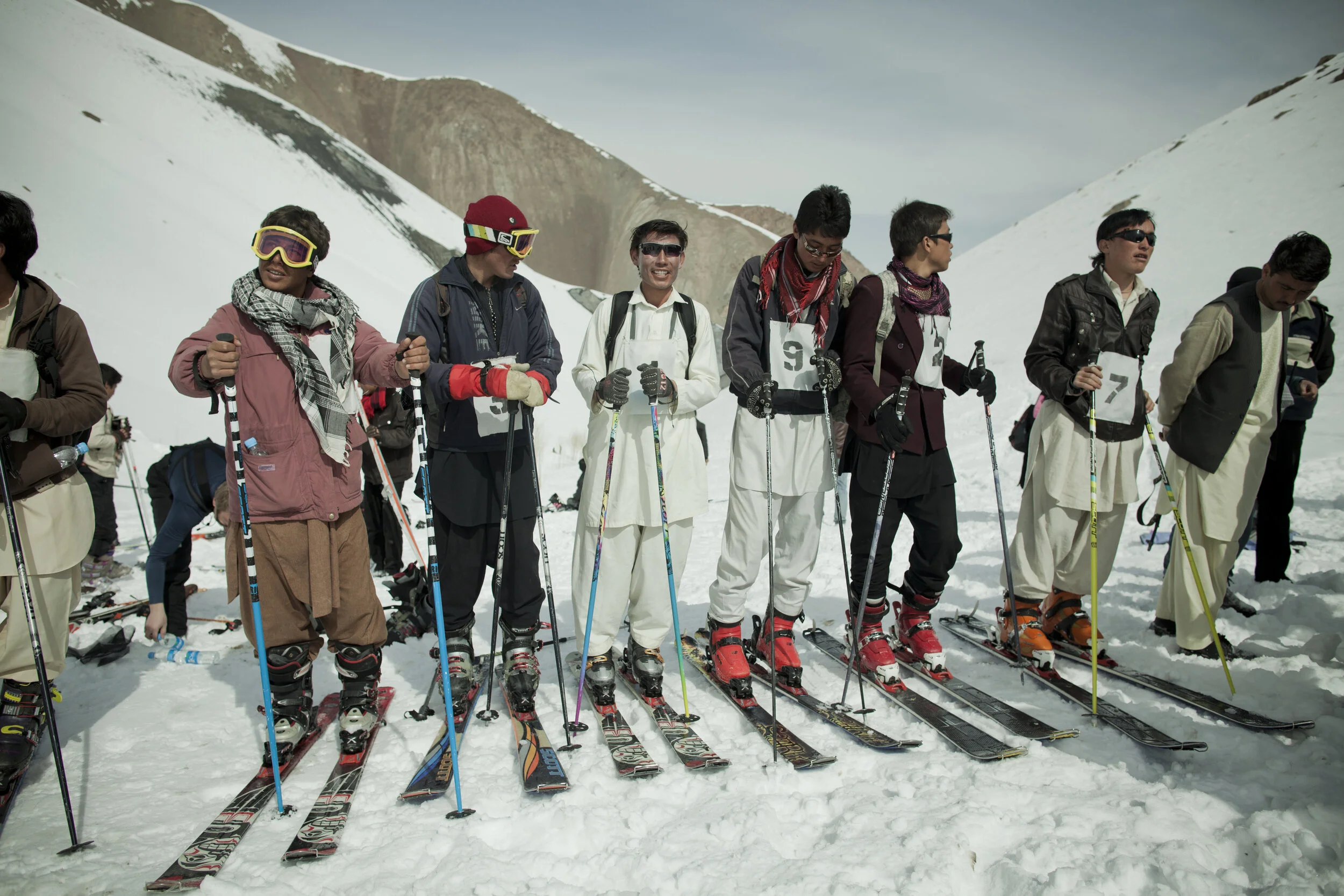  For this year's championship, the Afghan competitors were handpicked from the mountain villages and given two months of daily training by professional Western ski instructors and mountain guides. Koh-e-Baba Mountains, Afghanistan. March 1, 2012 