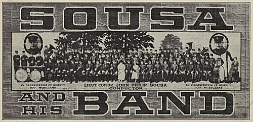 Sousa and His Band (1920 poster).