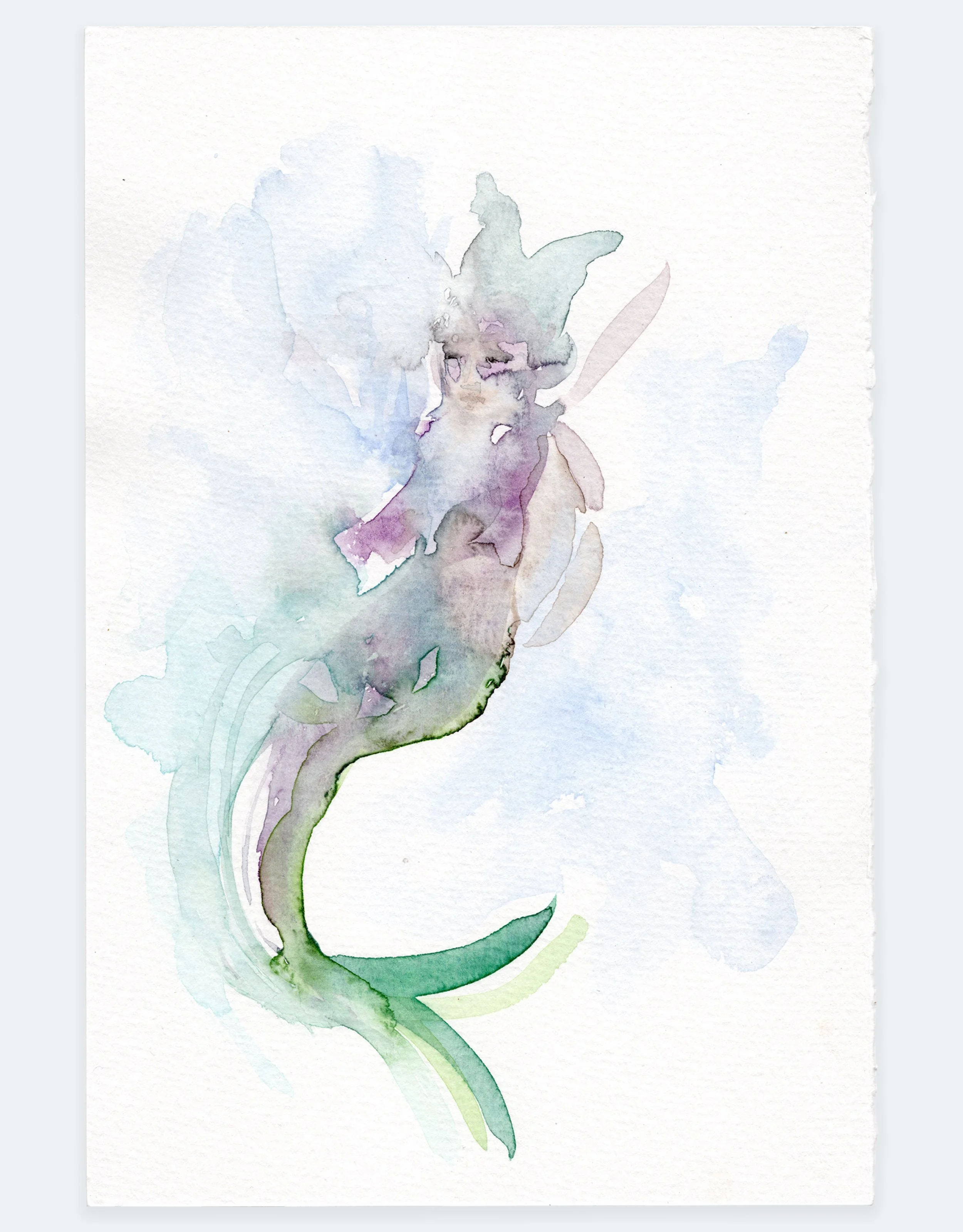 Puck, 2024 | watercolor on paper, 9" x 6"