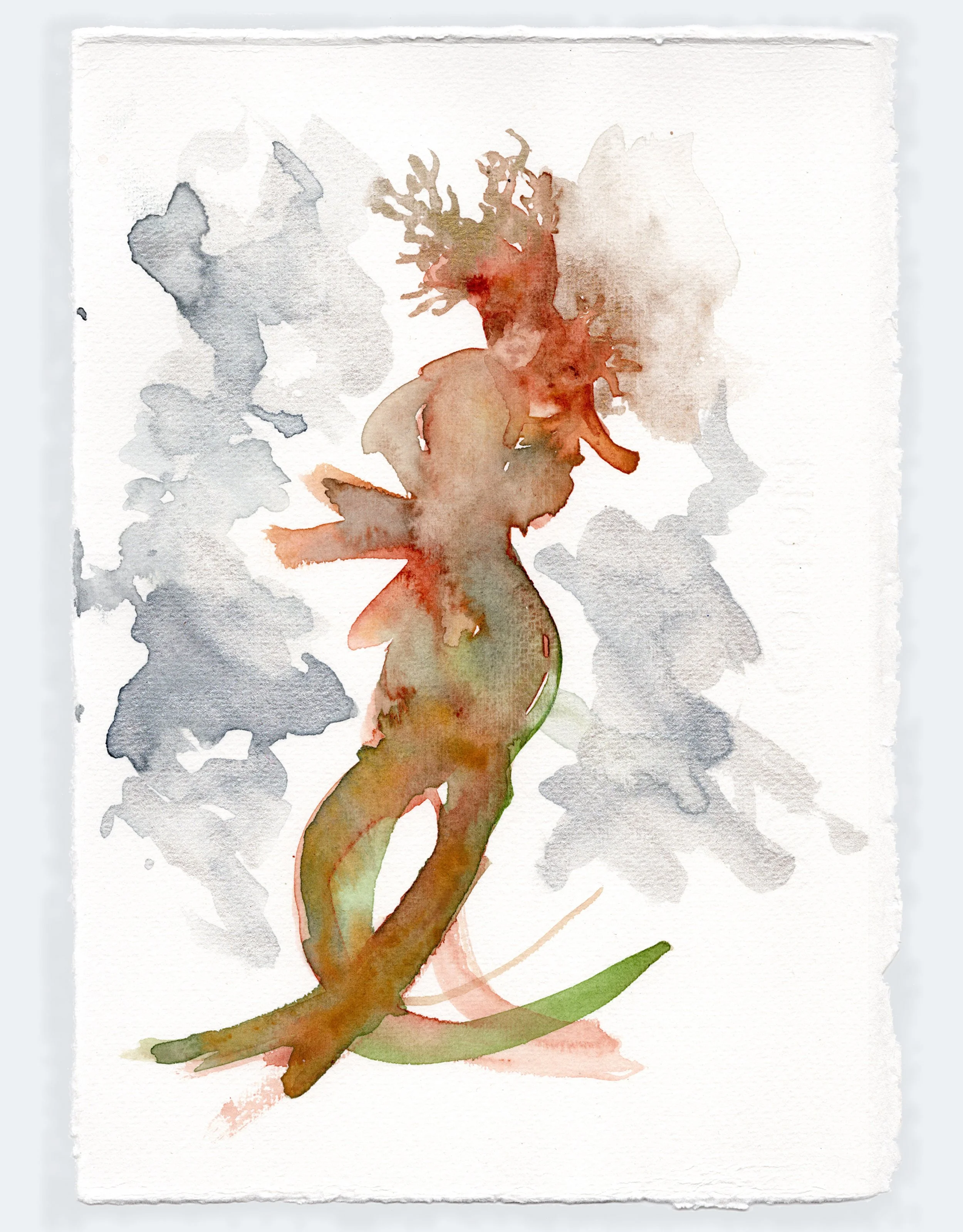 Root Family, 2024 | watercolor on paper, 10" x 7"