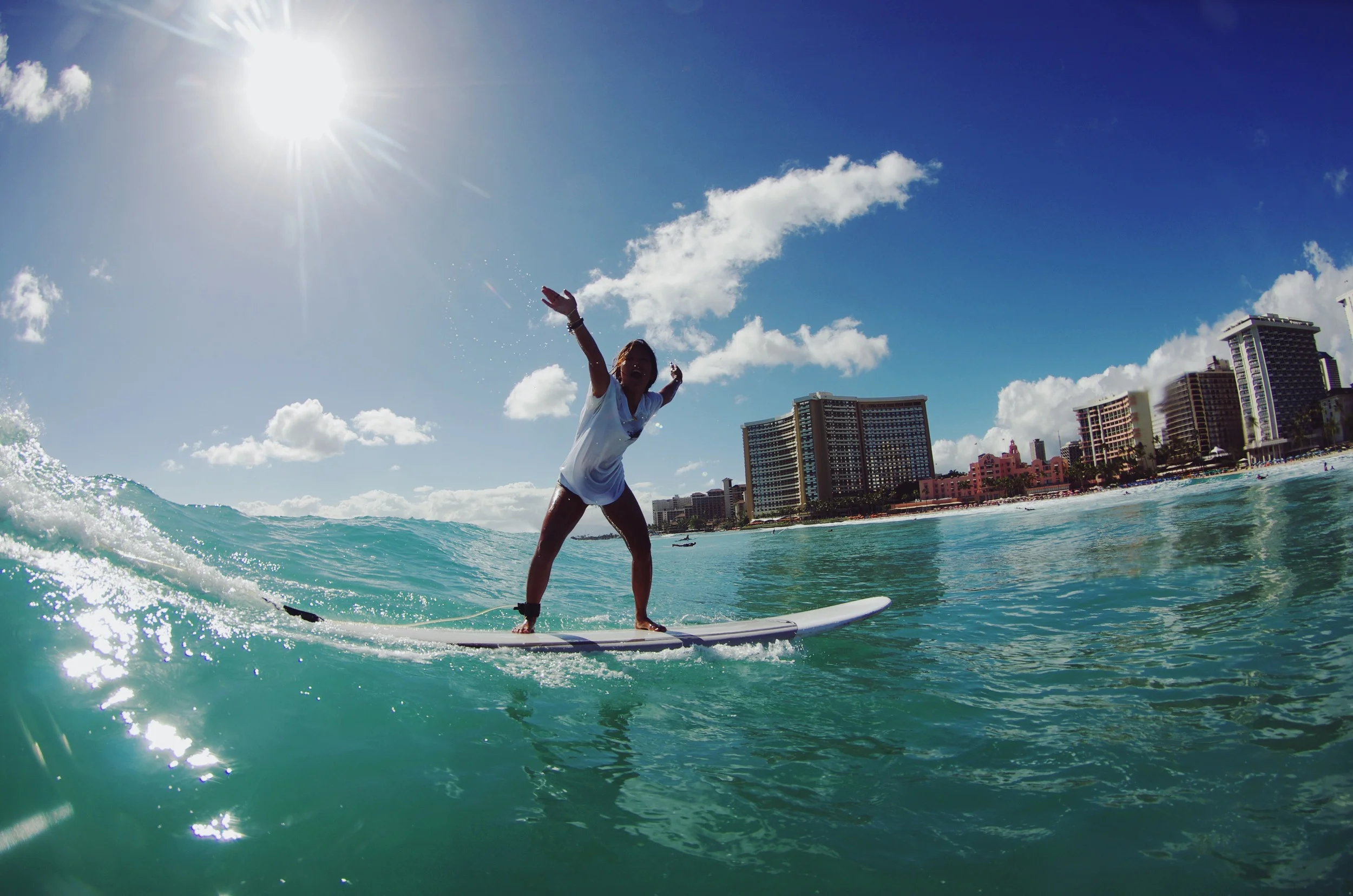 Baby waves at work this past summer // Photo: C. Yamane 