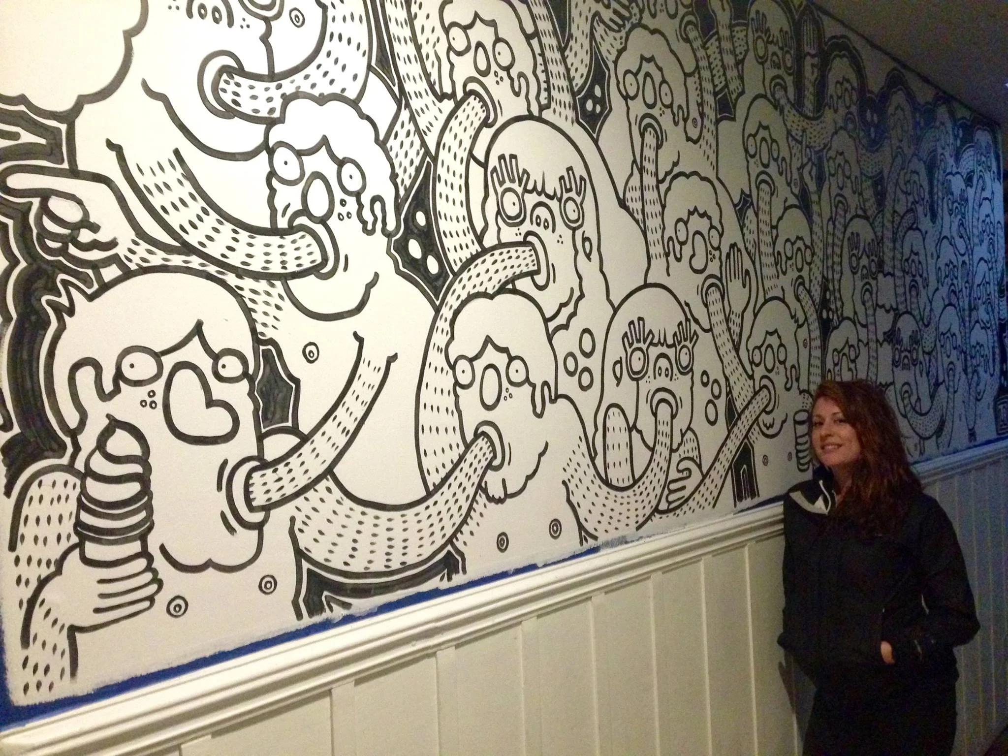LAUREN ASTA AND HER MURAL