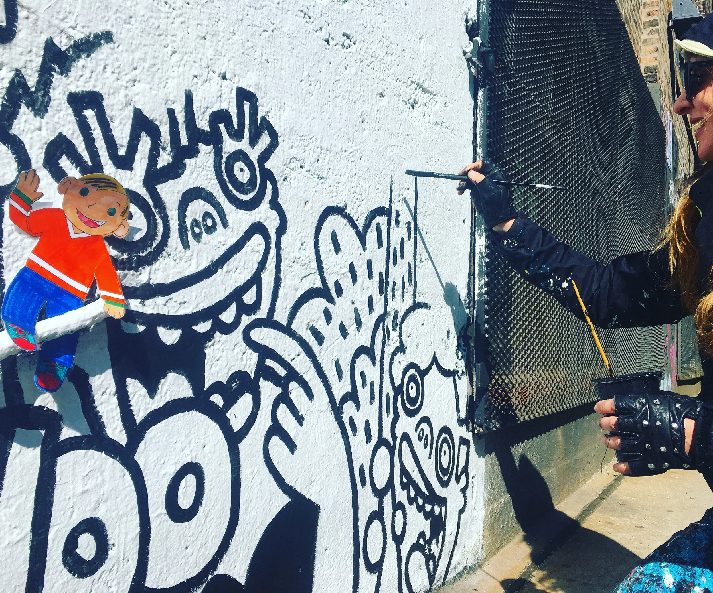 FLAT STANLEY STOPPED BY TO SAY HI AND THE SUN FINALLY CAME OUT.