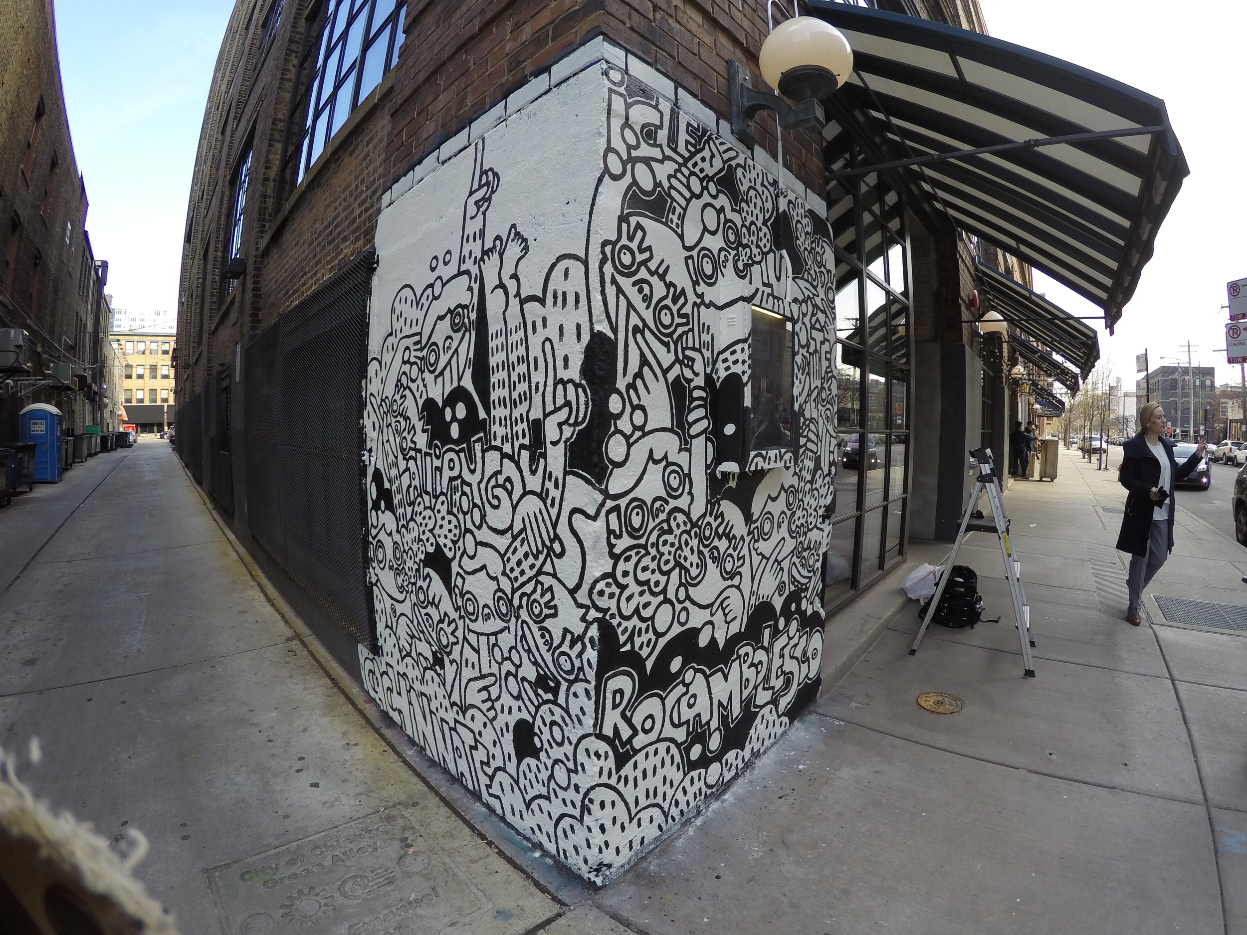 NORTH CORNER COMPLETED.
