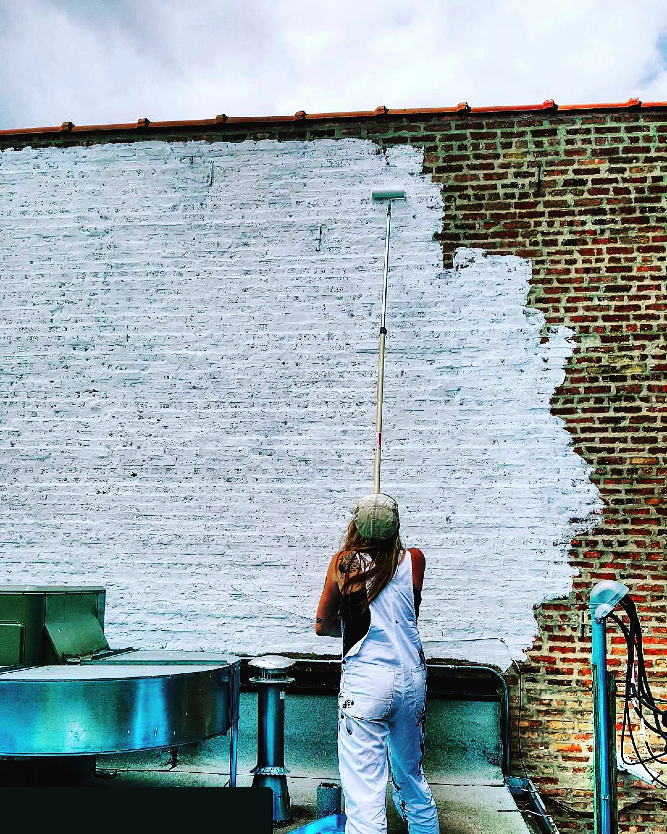 ROLLING THAT MUCH PAINT IS A GREAT WORKOUT!