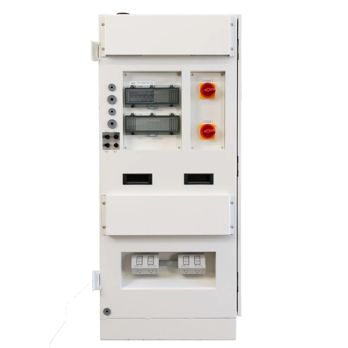 SkyBox 5 kW hybrid off grid power cabinet for home energy storage.