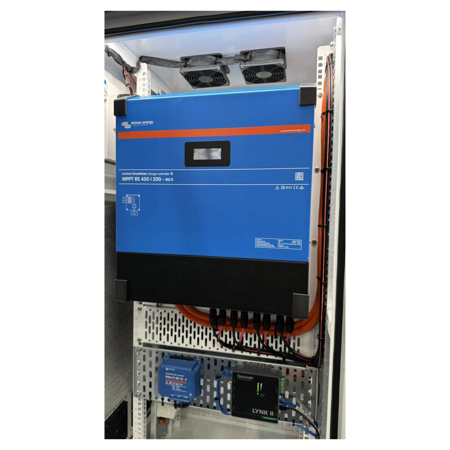 DPA 10kVA off grid power cabinet for residential solar systems.