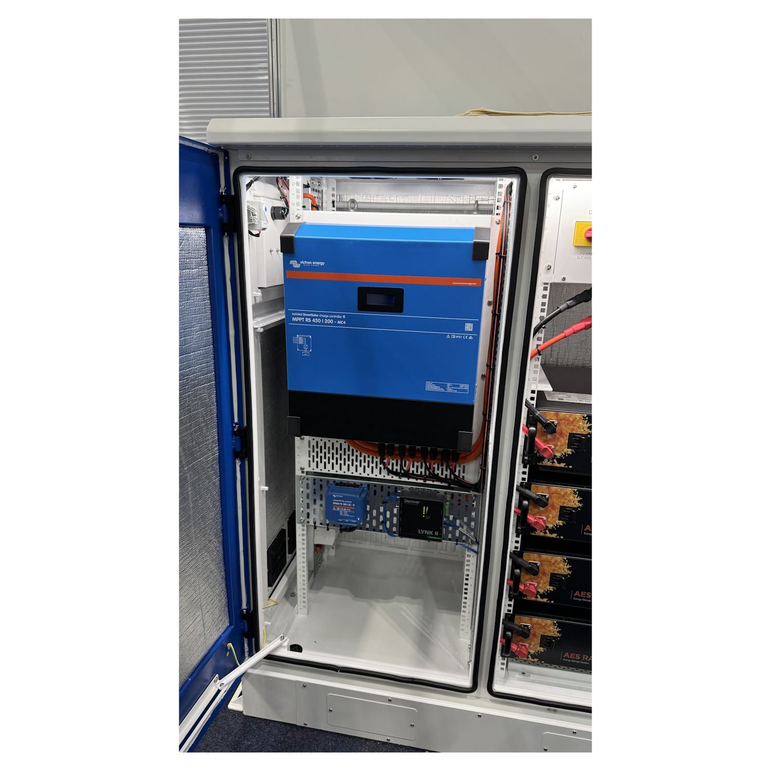 DPA 10kVA off grid power cabinet for residential solar systems.