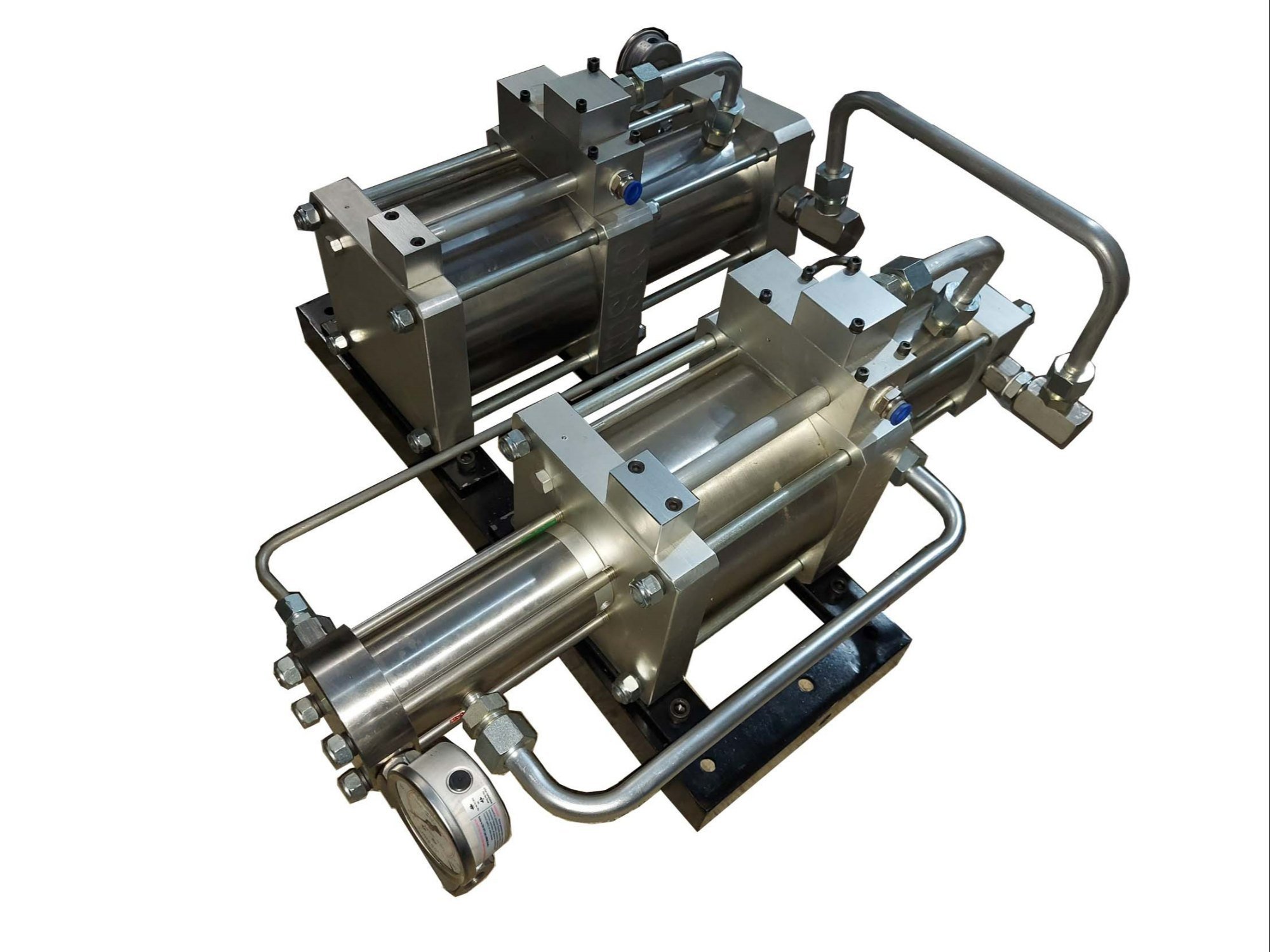 Efficient gas booster for hybrid solar water heater setup.