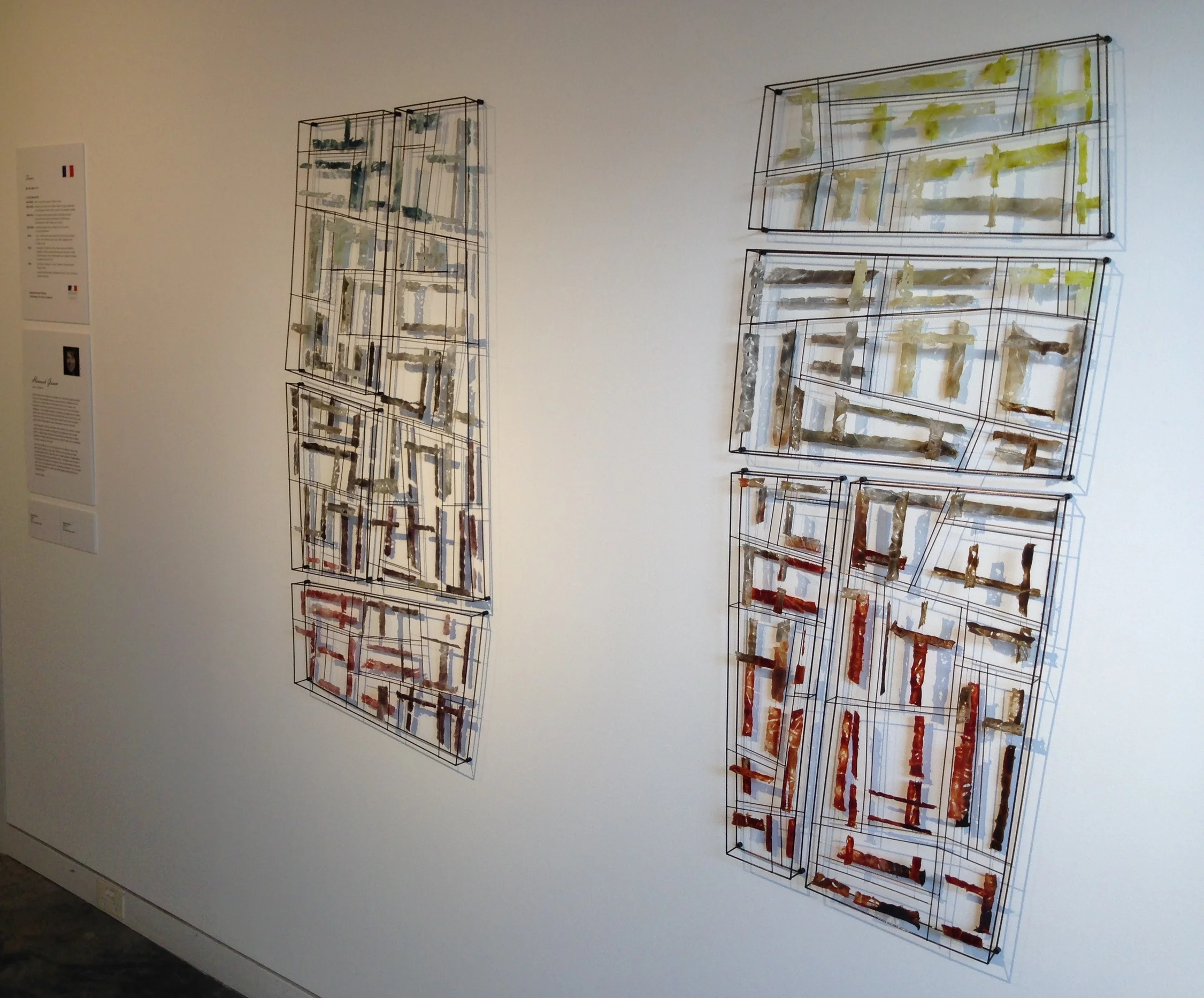  Hannah Gason's  Window I and II&nbsp;-  pate-de-verre&nbsp;creations&nbsp;inspired by the French artist Decorchemont, who experimented&nbsp;with the&nbsp;technique in the early 1900s, applying it&nbsp;to&nbsp;stained glass&nbsp;windows.   http://www