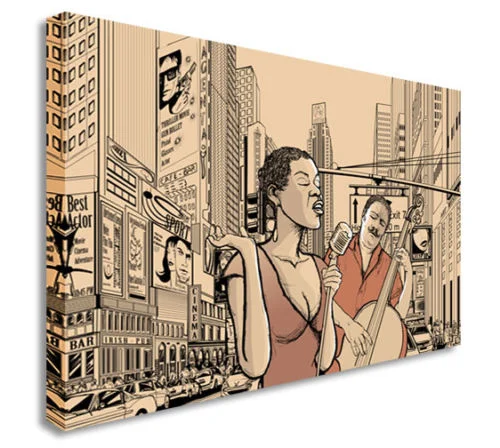 Large Picture Street Jazz Band Duo Black Woman Afro.JPG