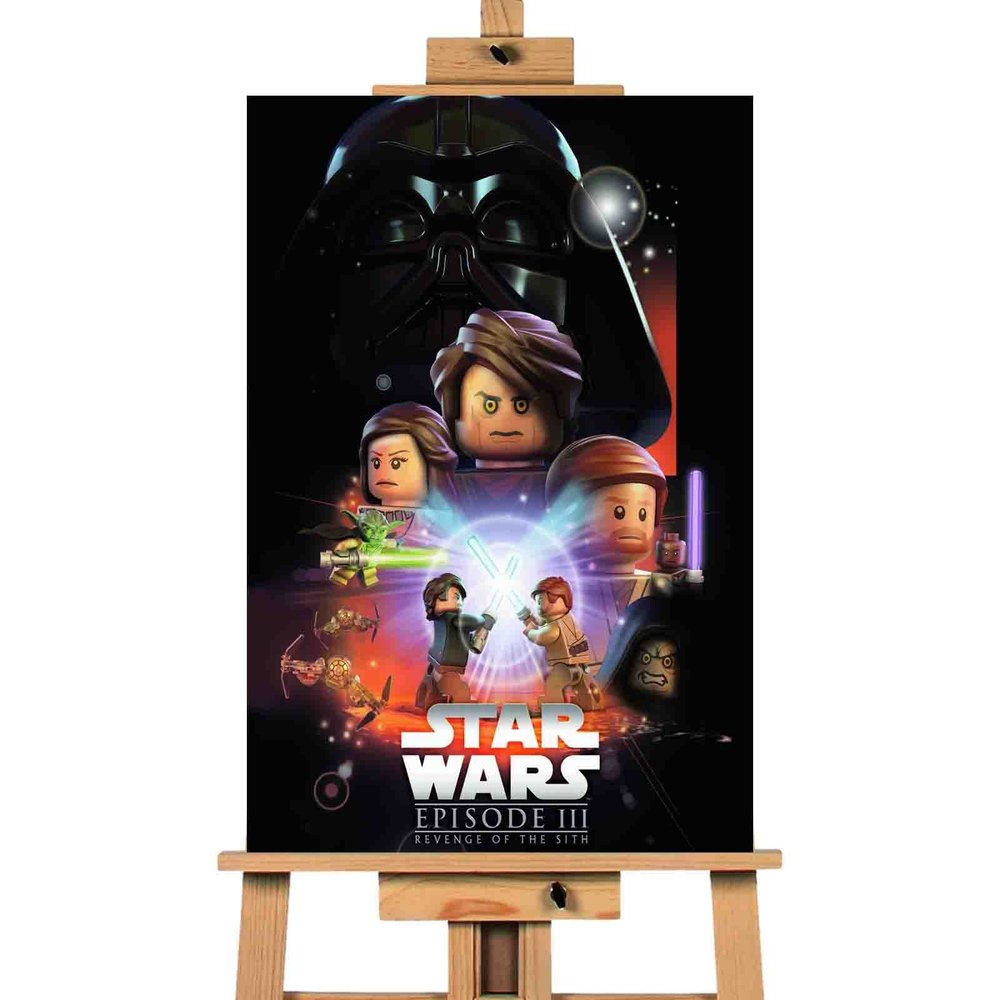 Verlichten nogmaals Afname Lego Star Wars Movie Poster — Canvas Town