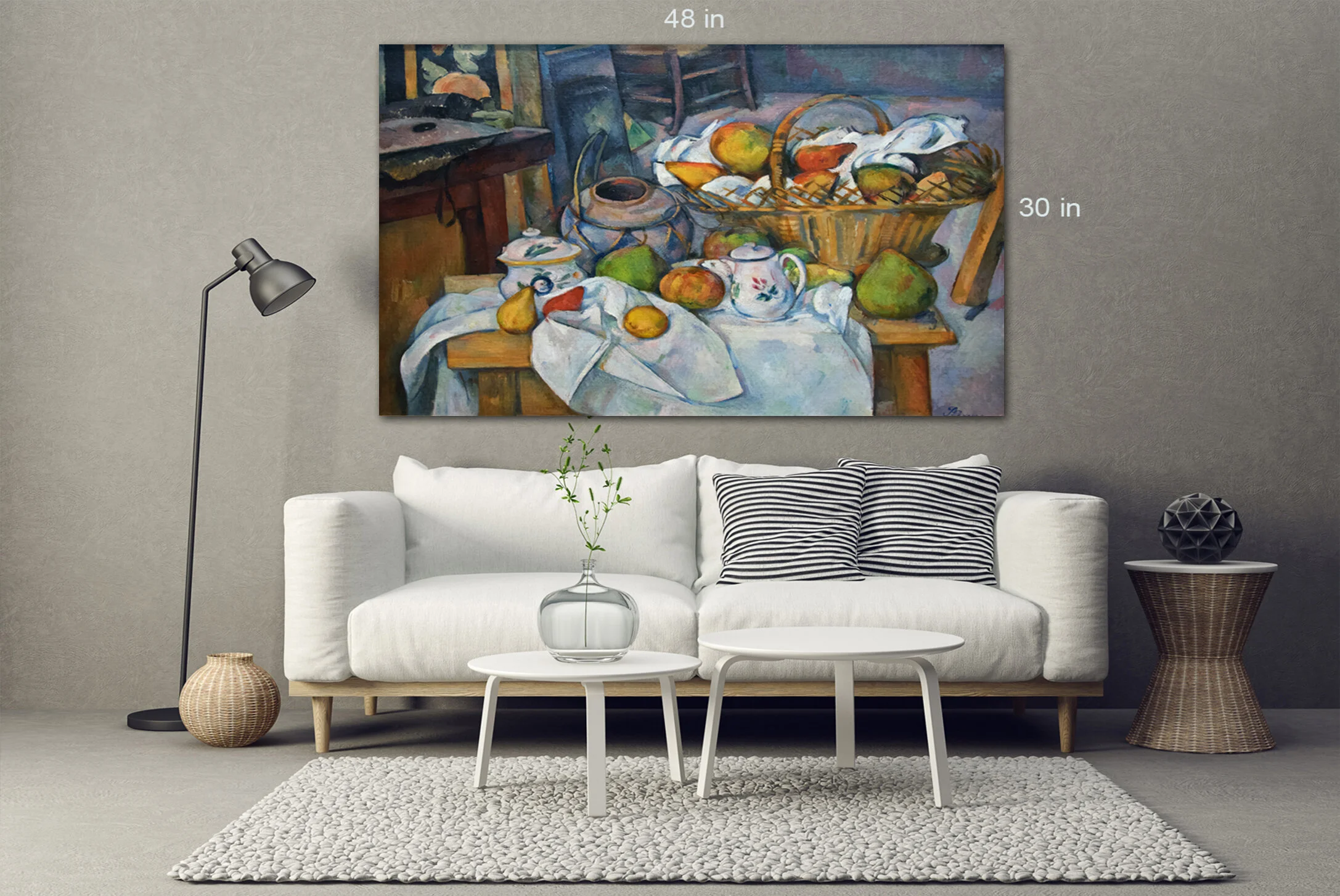 Paul Cézanne La Table de cuisine canvas wall art — Canvas Town