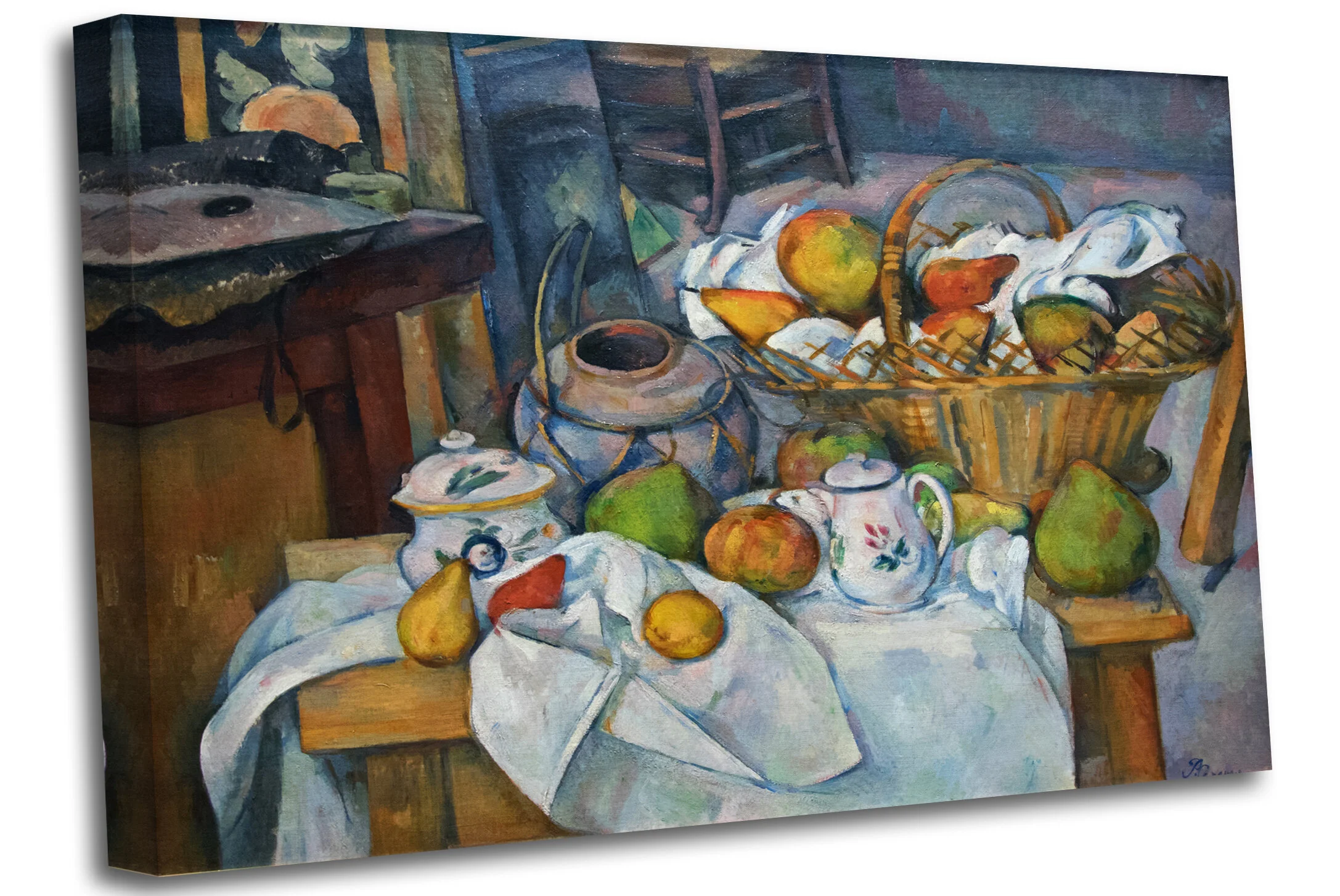 Paul Cézanne La Table de cuisine canvas wall art — Canvas Town