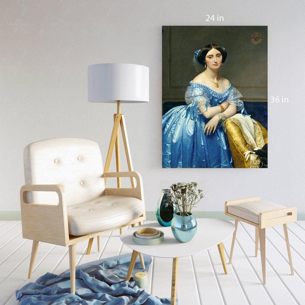 Tableau Toile Jean Auguste Dominique Ingres - Joséphine-Éléonore-Marie-Pauline - Prêt à Accrocher