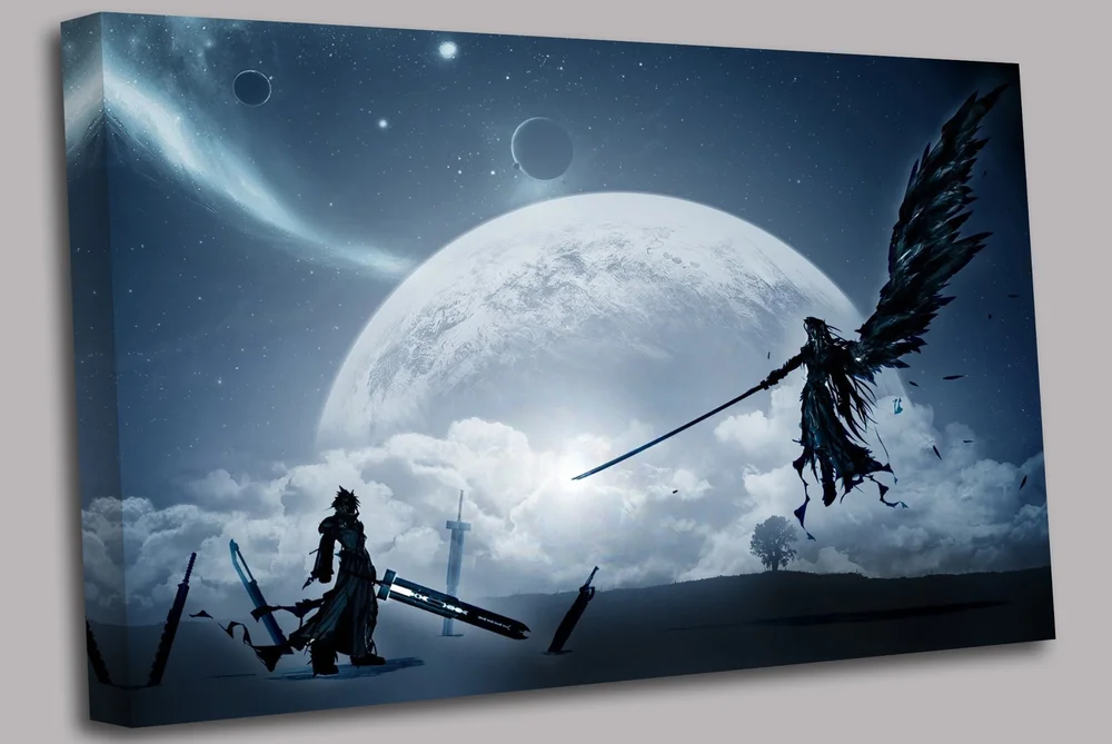 Horloge murale avec fonction alarme, Cloud ou Sephiroth - Final Fantasy VII Remake - Square Enix