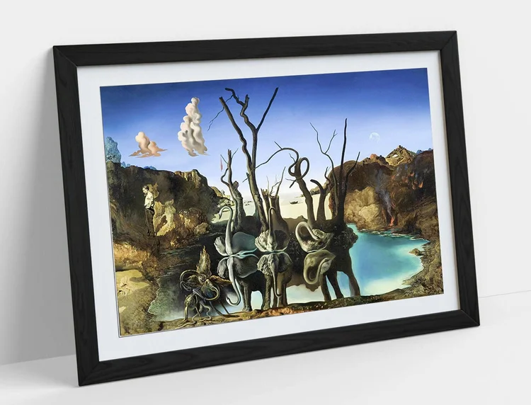 Dali, Swans Reflecting Elephants