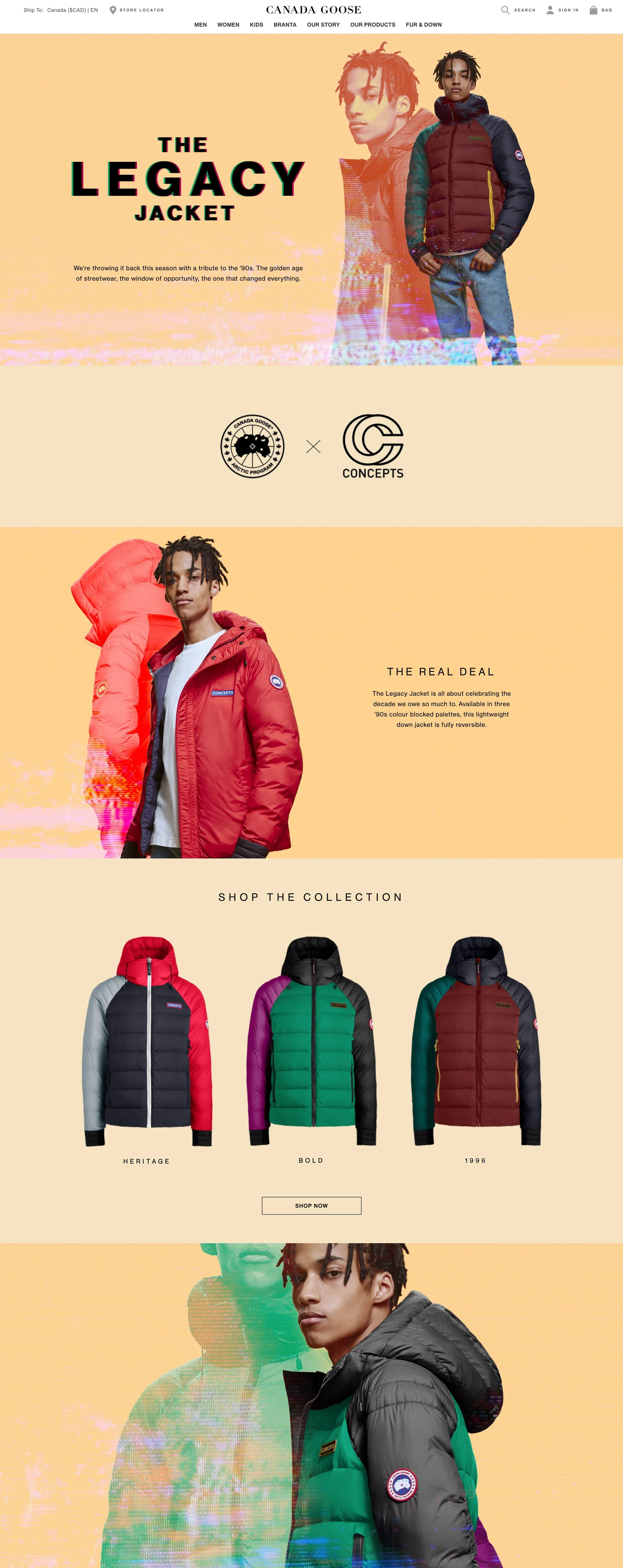 canada goose legacy jacket