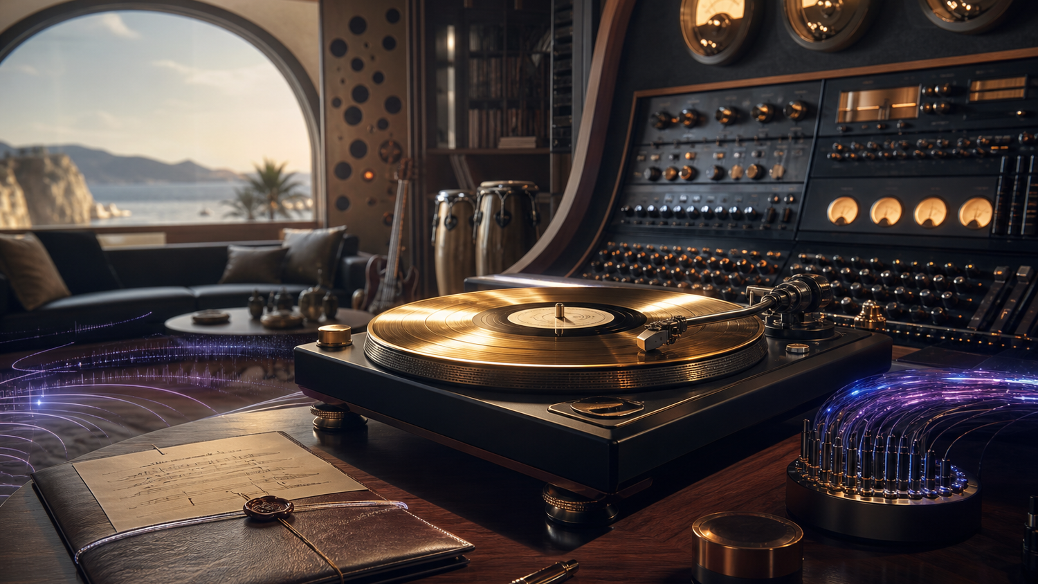 Vinyl, studiohardware en een contractarchief als technische infrastructuur voor muziekcontracten