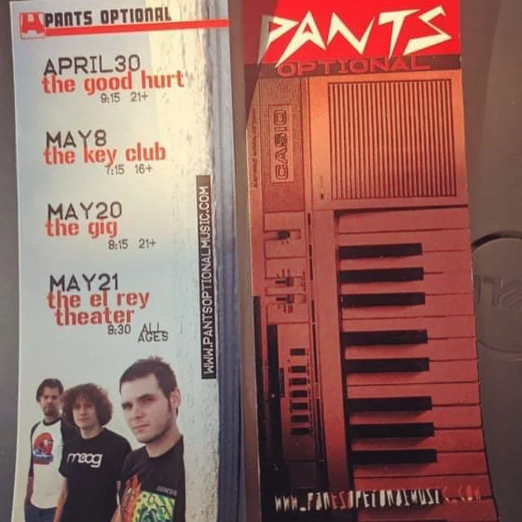 Unrelated thoughts
1) our 2003 pop-punk band Pants Optional was as amazing as my afro 
(right @jiffywild?)

2) my new single is the most sound alike of my old LA bands 

3) my baby rocks the Pants Optional onesie as good as I rocked that Fro. 
CAN WE