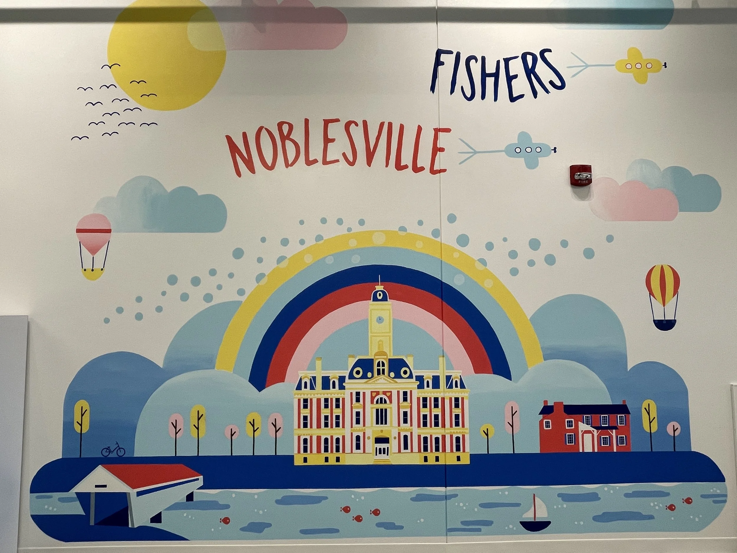 Big Blue Swim School - City Mural