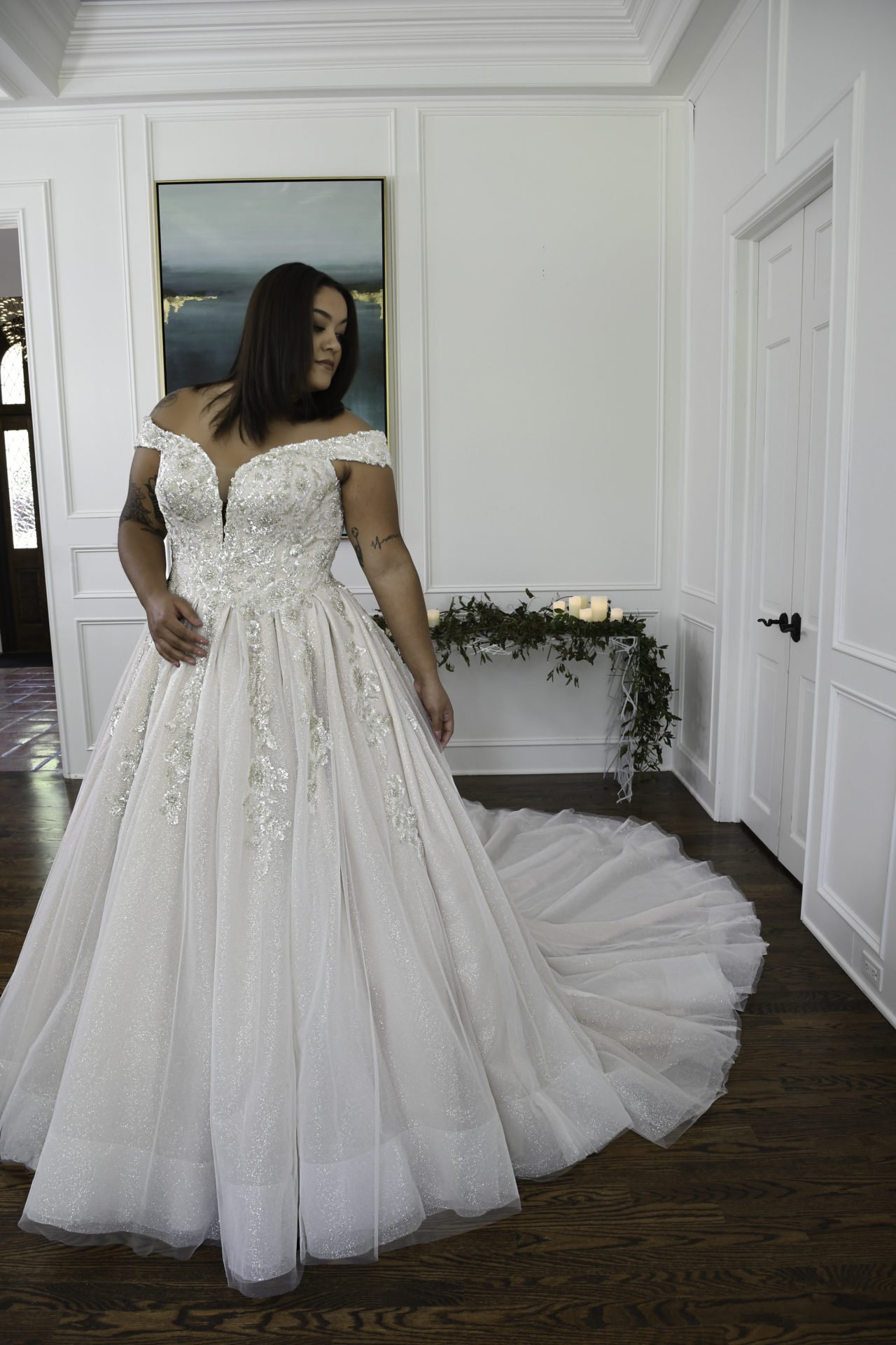 lace ballgown wedding dress baton rouge