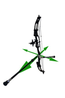 SHARROW Archery Detachable Bow Stabilizer Rod Combo 30 Carbon Stabilizer System Balance Bar Stabilizer Extension Pole for Compound Recurve Bow 