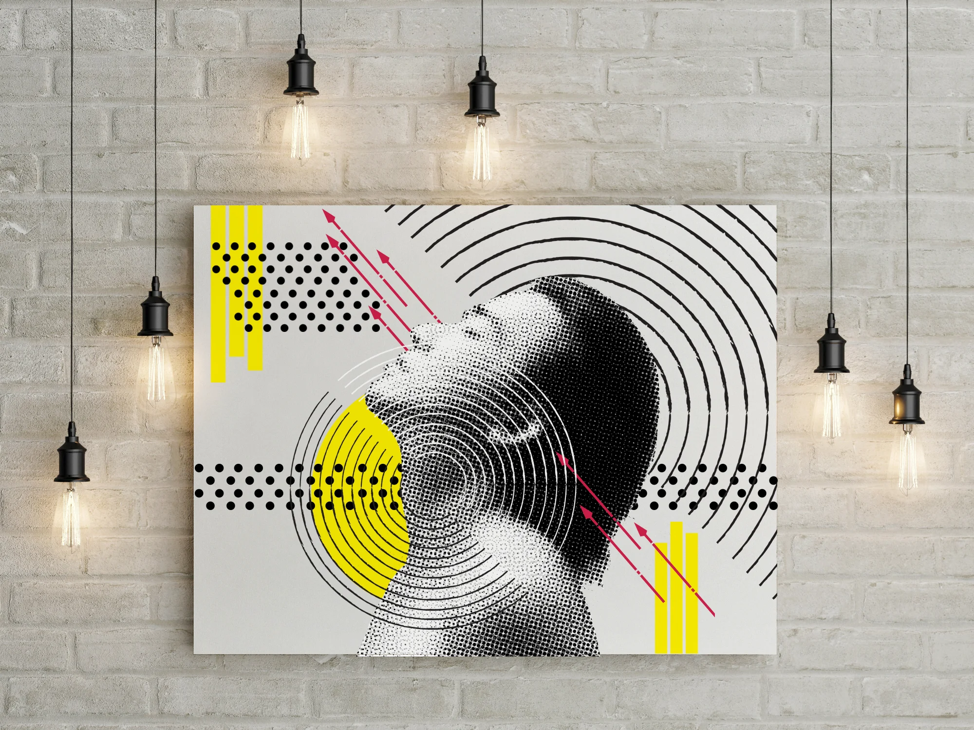 graphic design abstract simple complex man halftone cirlces shape shapes lines arrows_social media_frame.jpg