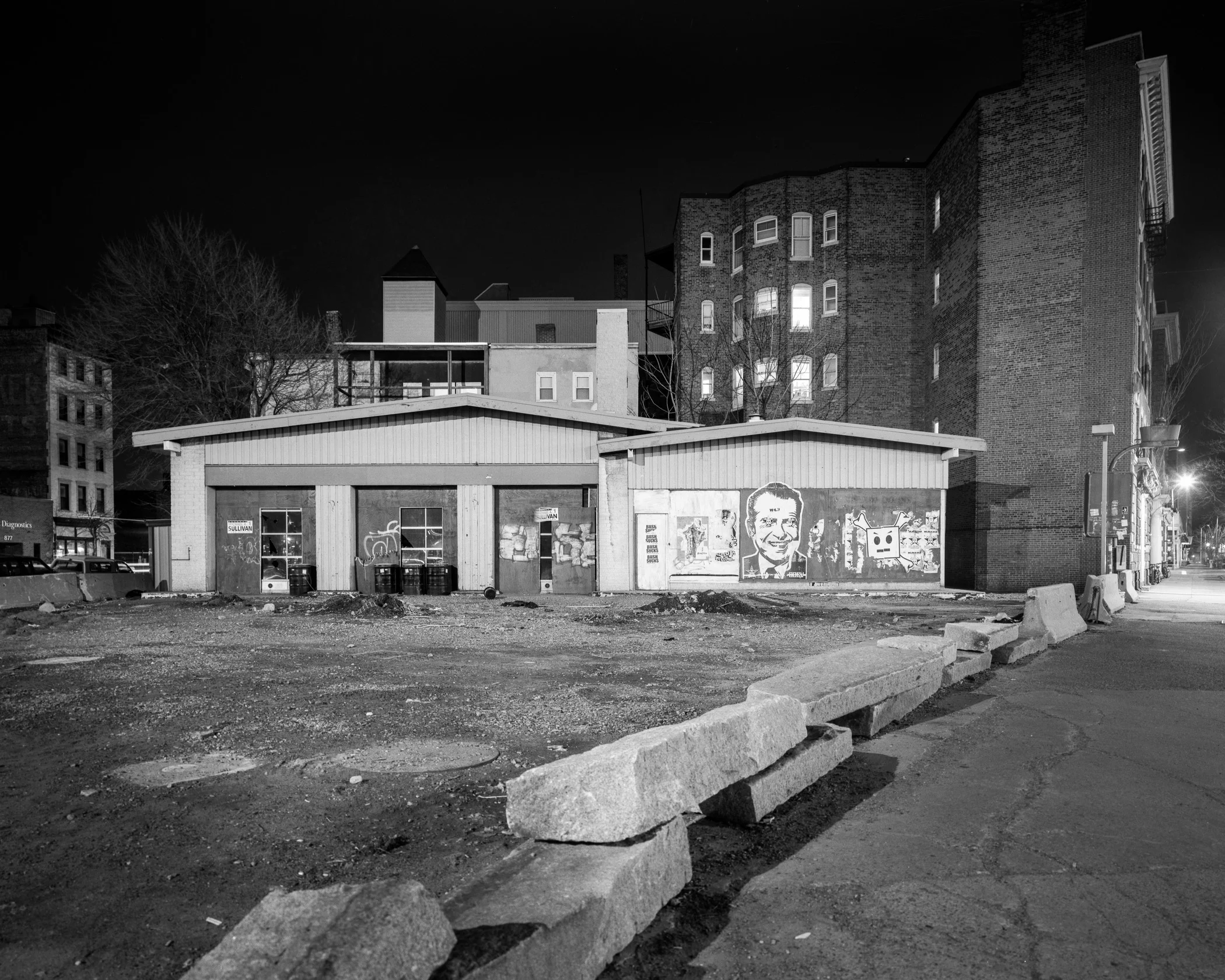 Abandoned Texaco Station, Central Sq., Cambridge, 2004