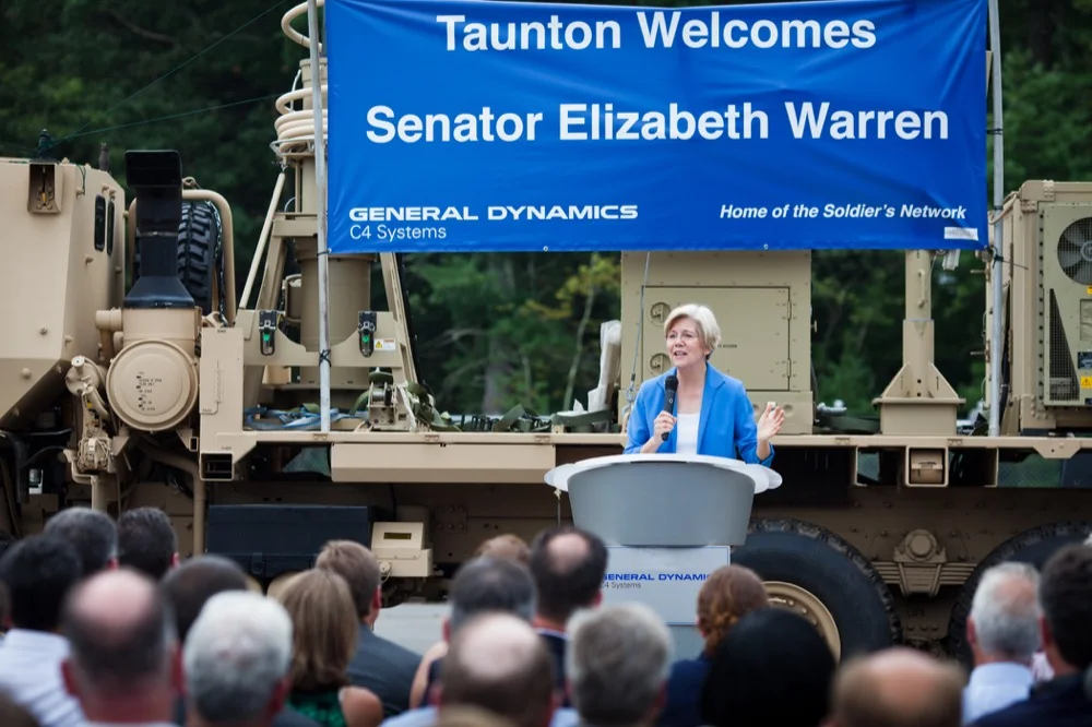 Elizabeth Warren Visits General Dynamics
