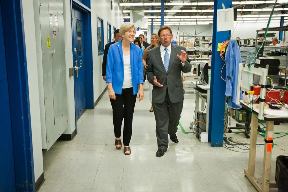 Elizabeth Warren Visits General Dynamics