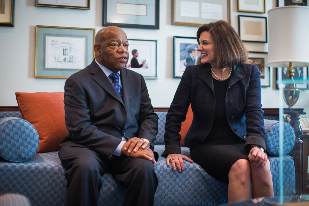 Rep. John Lewis Visits the EMK Institute