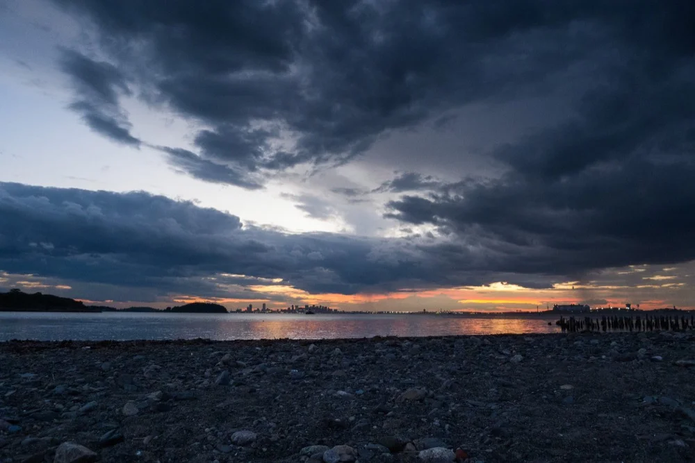 Sunset Over Boston Harbor, 2015