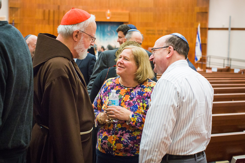 Cardinal O'Malley at Temple Emanuel in Newton