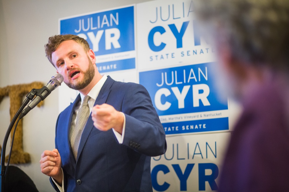 Julian Cyr Campaign Launch Event, Pizza Barbone, Hyannis