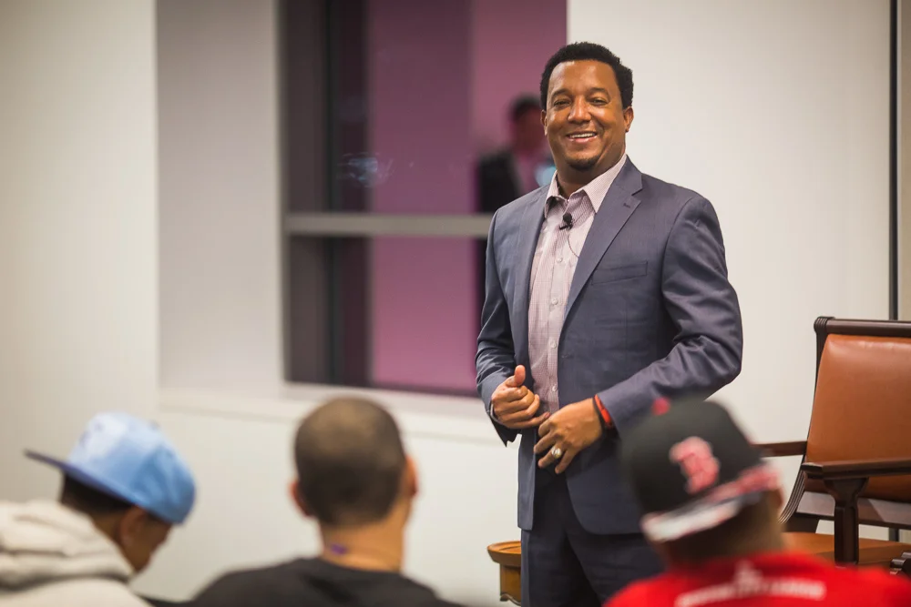 Pedro Martinez at the Edward Kennedy Institute