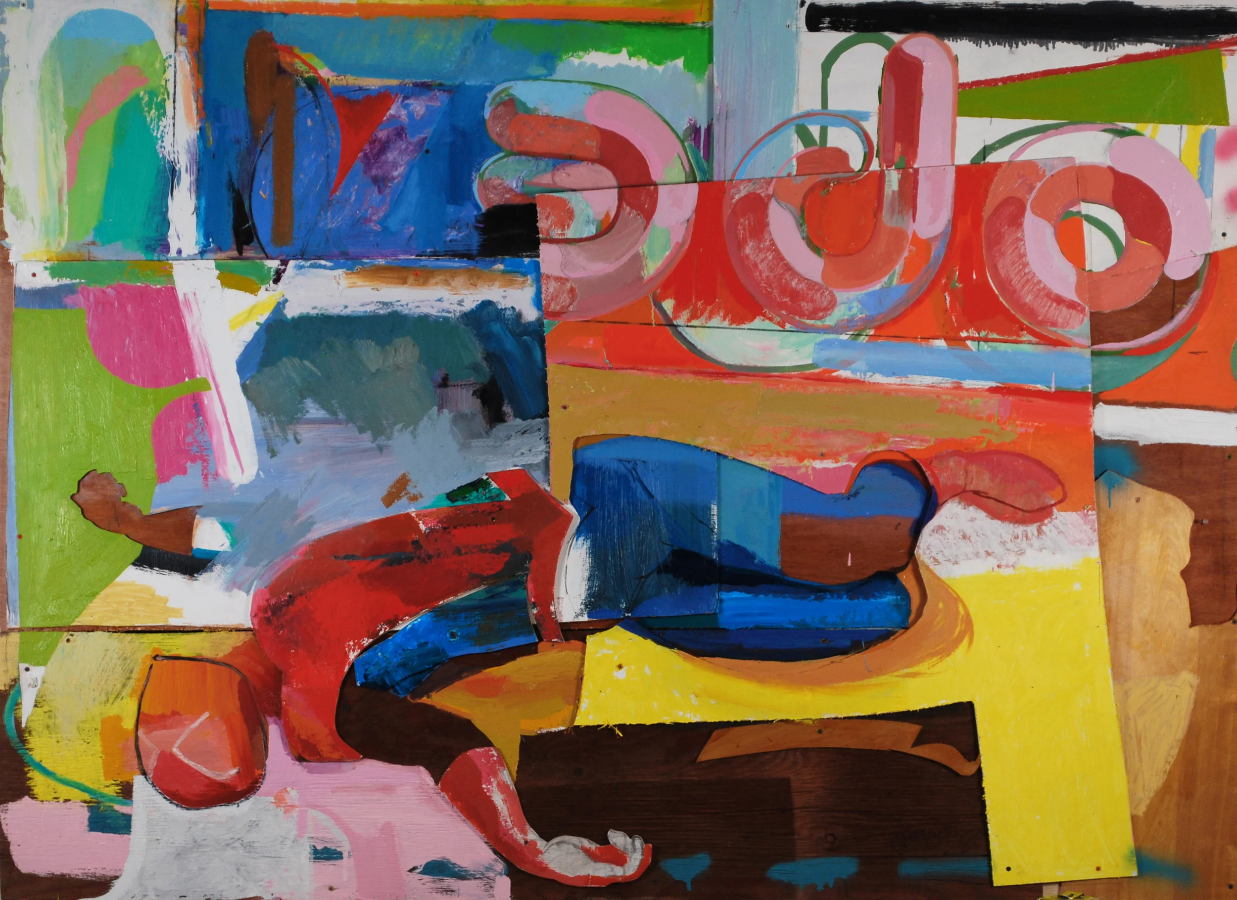  Action Is His Reward.                    oil on panel 60"x80" 