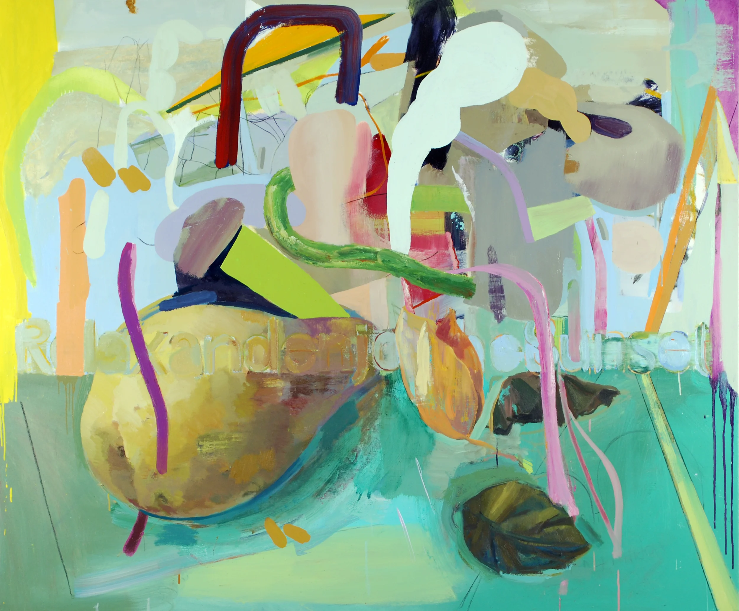  Relax and Enjoy the Sunset.          oil on canvas 60"x72" 